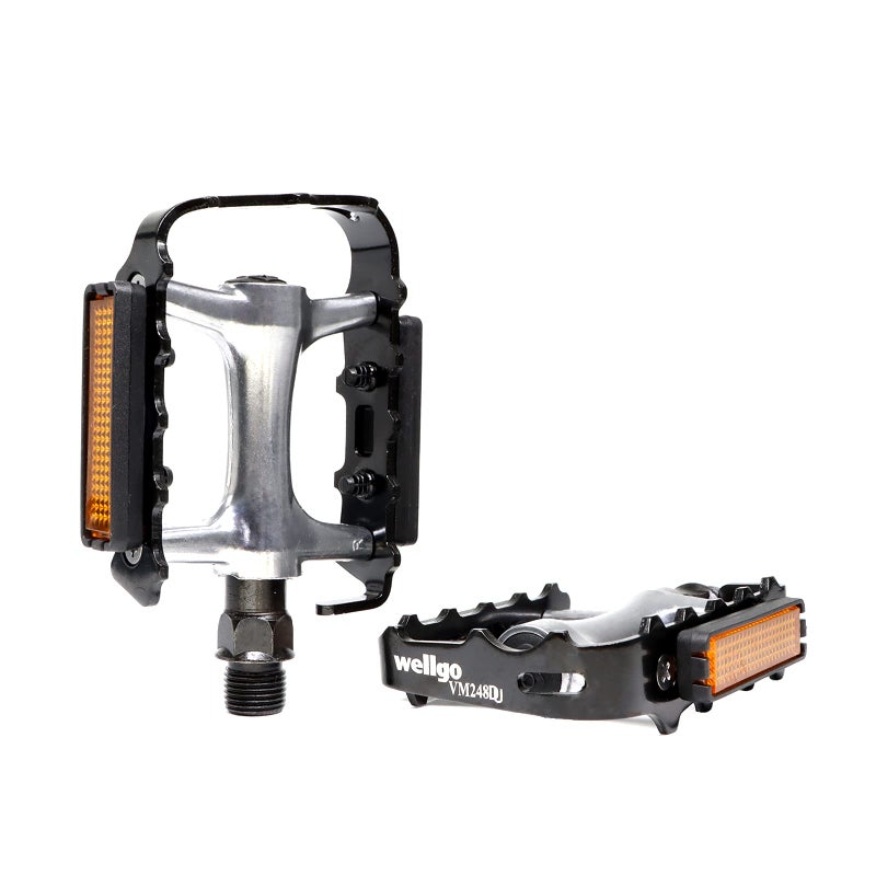 MOHEGIA Bike Pedals MTB Flat Bicycle Pedal Sets 9/16 Non-Slip Aluminum Replacement for Mountain BMX MTB-Pair